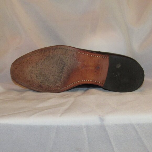 Johnston and Murphy Leather Optima Oxfords Burgundy Size 11 Made in USA - Picture 10 of 11